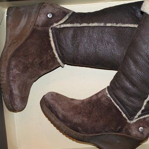 UGG Brown Wedge Boot